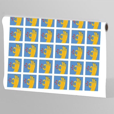 Square Stickers - On a Roll